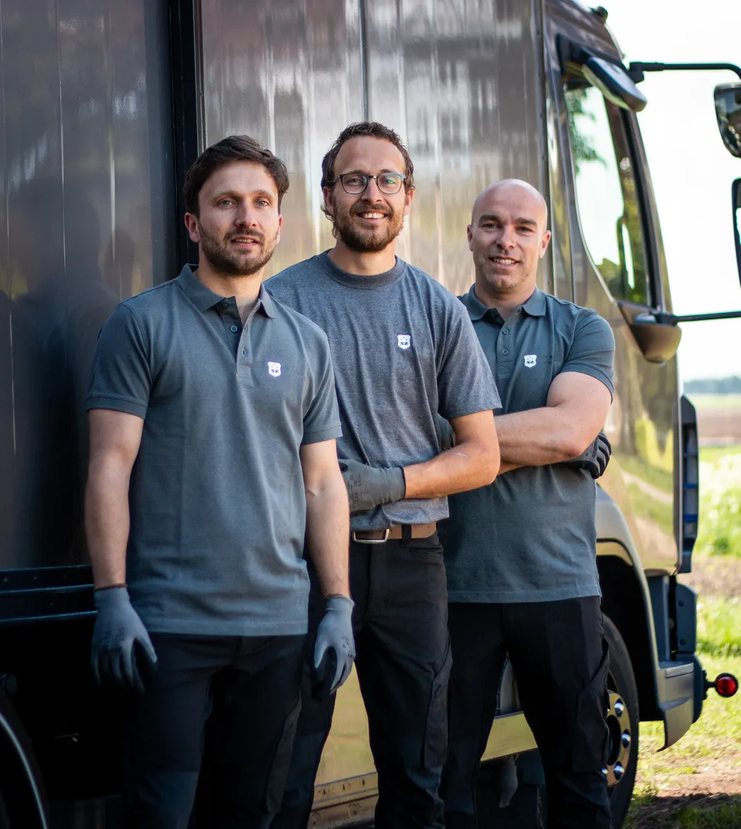 Renger, William, en Benny van Sterk Zinkwerk